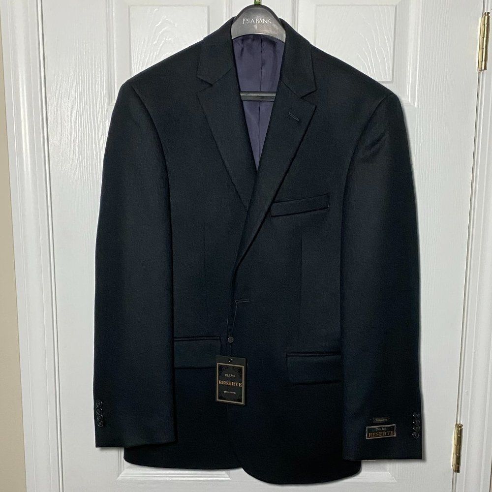 Jos. A. Bank Navy Camel Hair Sport Coat Sz 40R